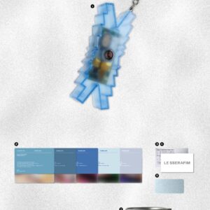 Alternative view of LE SSERAFIM 2nd Studio Album 'PUREFLOW' pt.1 Mini Camera (Blue ver.)