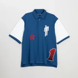 [Billie Eilish] Blohsh Racer 1 Blue Polo Shirt