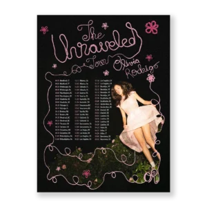 [Olivia Rodrigo] the unraveled tour poster