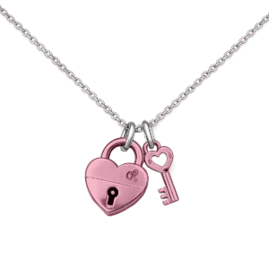 [Olivia Rodrigo] drop dead heart keyed padlock necklace